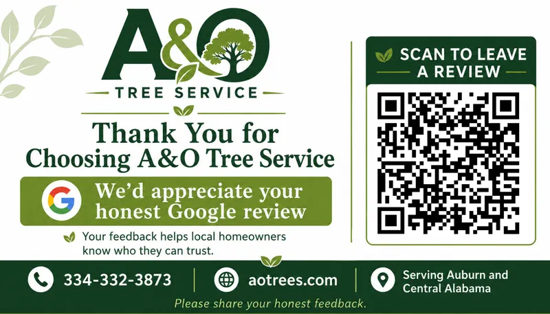 A&O QR review card