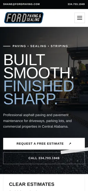 Ford Paving & Sealing on mobile
